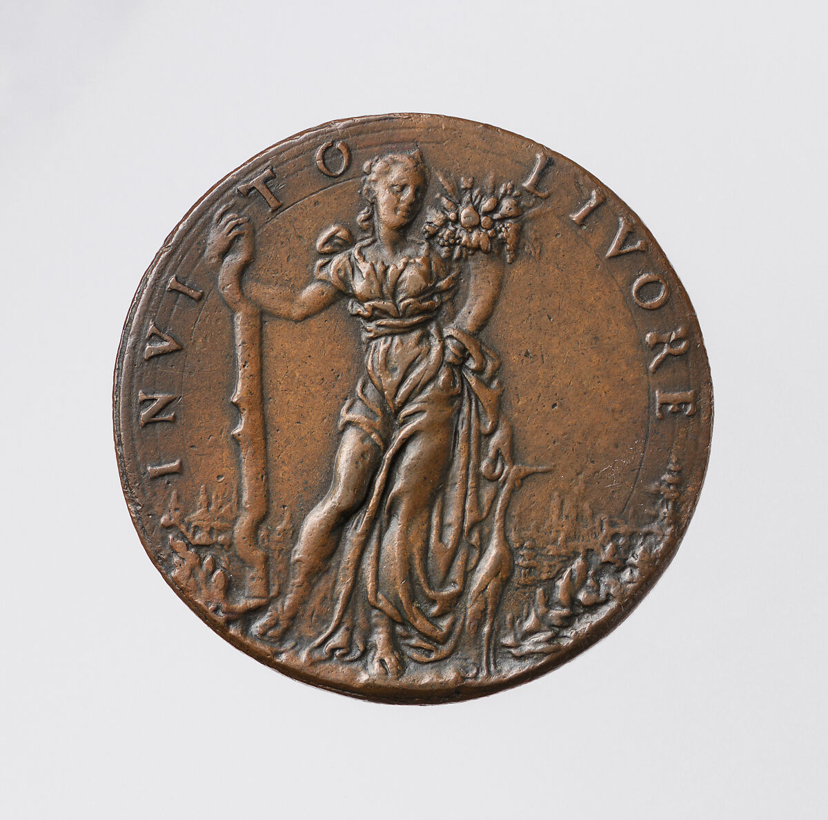 Francisco de Moncada, Duke of Montalto, Medalist: probably Pompeo Leoni (Italian, active Spain, ca. 1533–1608), Bronze, brown patina, cast, Italian