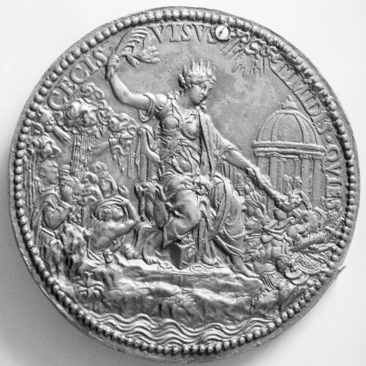 Mary Tudor, Queen of England (1516-1558, r. 1553, m. 1554), Commemorating her Marriage to Philip of Spain (1527-1598, r. 1556-98), Medalist: Jacopo Nizolla da Trezzo (Italian, Milan 1515/19–1589 Madrid), Bronze, brown patina, cast, Italian