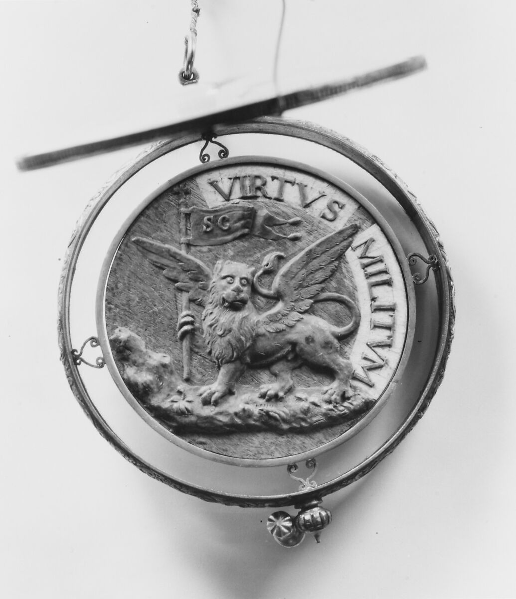 Giacomo Negroboni (da Valtrompia) of Brescia (d. 1527), Probably by Fra Giulio da Brescia, Wax on walnut (?), parchment, Italian, Venice