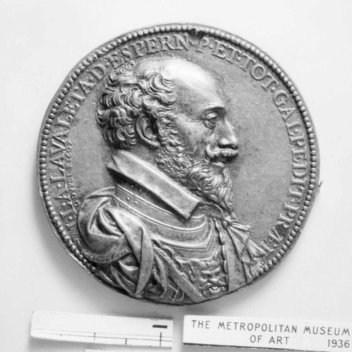 Jean-Louis de Nogaret de la Valette, Duke of Épernon, colonel general of infantry (1554–1642), Medalist: Guillaume Dupré (French, 1579–1640), Bronze, brown patina, French, Paris 