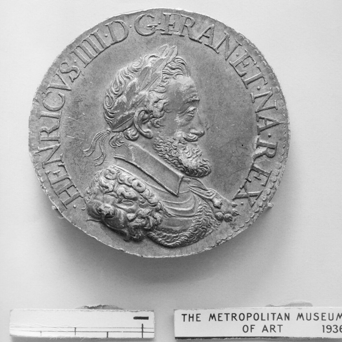 Henry IV of France, Medalist: Philippe Danfrie the Elder (French, Basse-Bretagne (Cornouailles) 1531/32–1606 Paris), Lead, French 