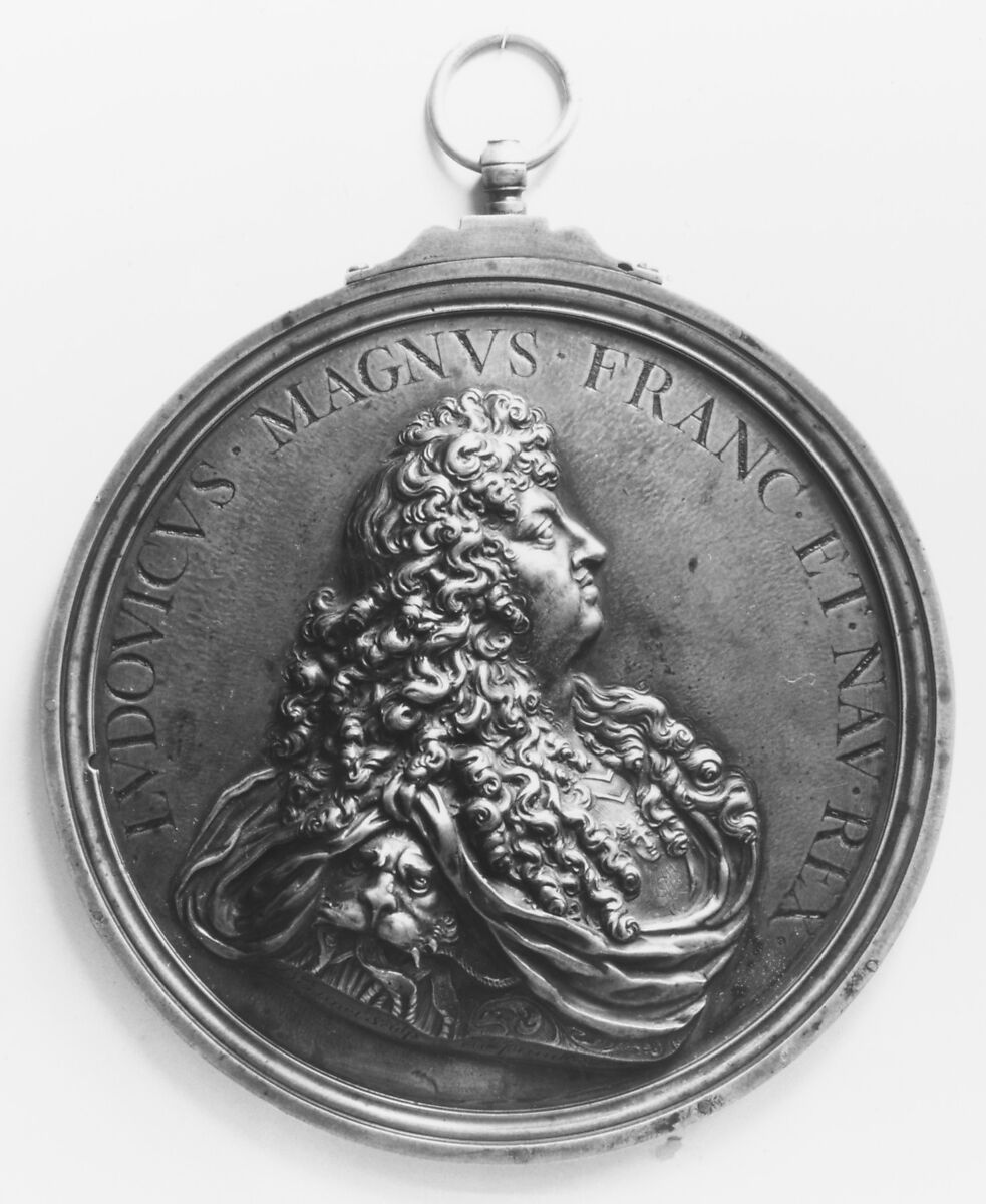 Louis XIV of France, Medalist: François Bertinet (born first half 17th century, active ca. 1653–86, died ca. 1706), Bronze, olive patina, French 