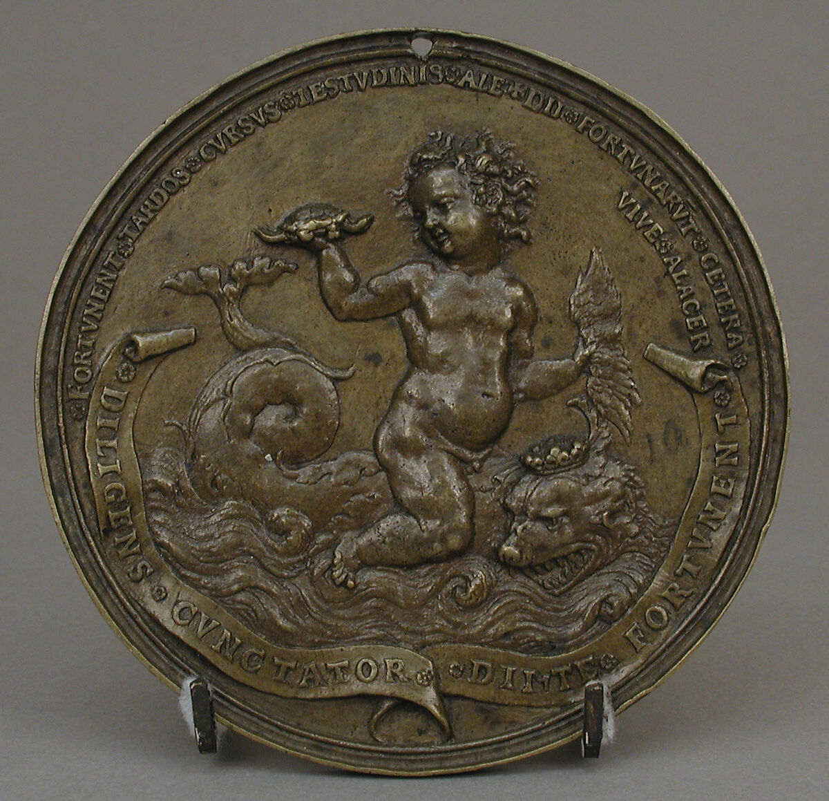 Commemoration of the Visit of the Dauphin Francis, Son of Francis I, to the City of Lyon in 1533, Medalist: Jacques Gauvain (active ca. 1501–47), Bronze, light brown patina, cast, French, Lyon 