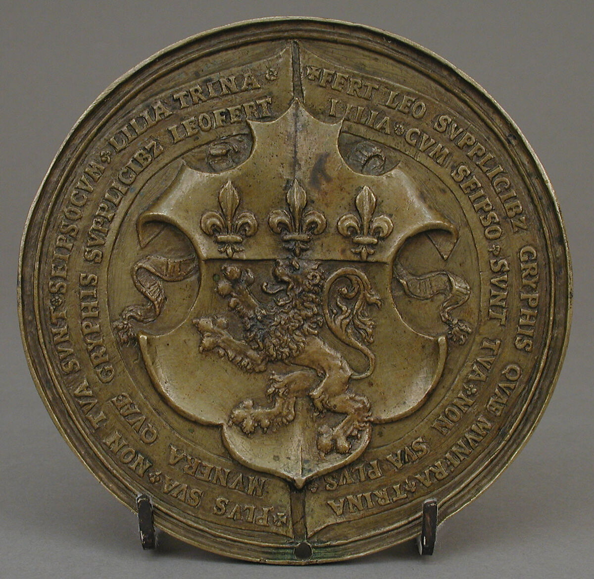 Commemoration of the Visit of the Dauphin Francis, Son of Francis I, to the City of Lyon in 1533, Medalist: Jacques Gauvain (active ca. 1501–47), Bronze, light brown patina, cast, French, Lyon
