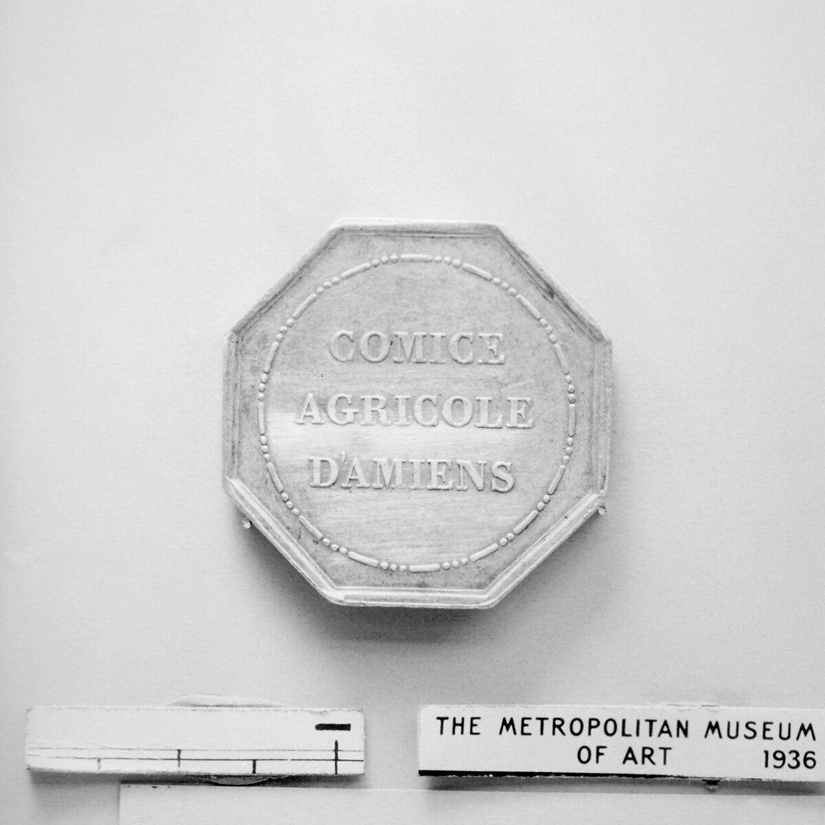 Commemorating the Agricultural Assembly of Amiens, Medalist: René Dubois (1737–1799, master 1755), Silver, octagonal, struck, French