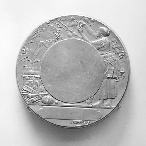 Horticulture, Medalist: Adolphe Rivet (French, born Périgueux 1855), Bronze, struck, light brown patina, French