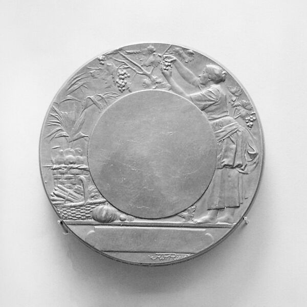 Pomology, Medalist: Adolphe Rivet (French, born Périgueux 1855), Bronze, struck, light brown patina, French