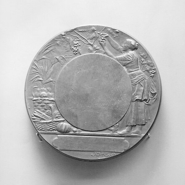 Apiculture, Medalist: Adolphe Rivet (French, born Périgueux 1855), Bronze, struck, light brown patina, French