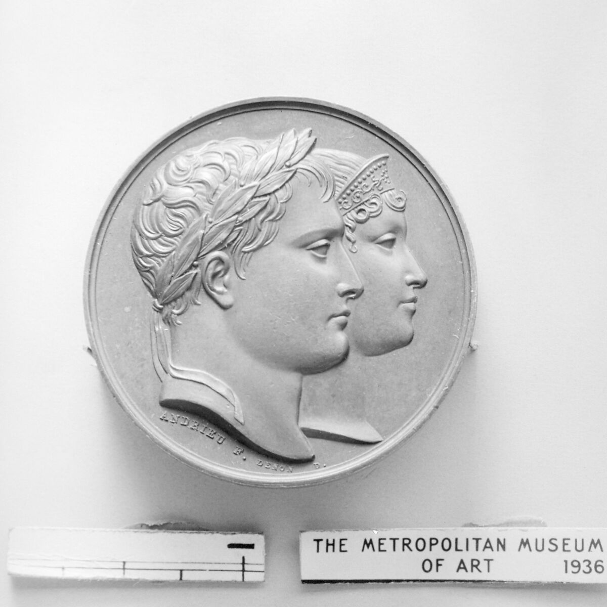 Medal commemorating the birth of the King of Rome (1811–1832), Medalist: Bertrand Andrieu (French, Bordeaux 1761–1822 Paris), Bronze, struck, reddish brown patina, French 