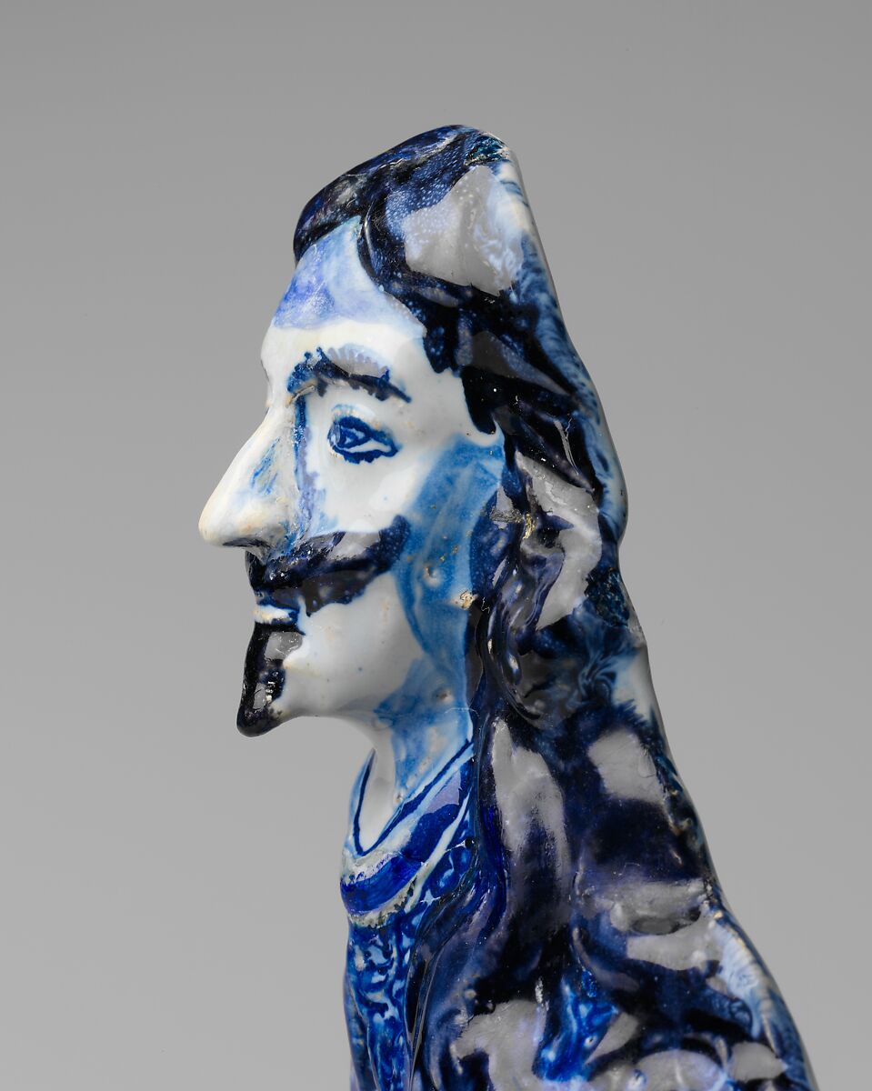 Charles I, Tin-glazed earthenware (delftware), British, Lambeth