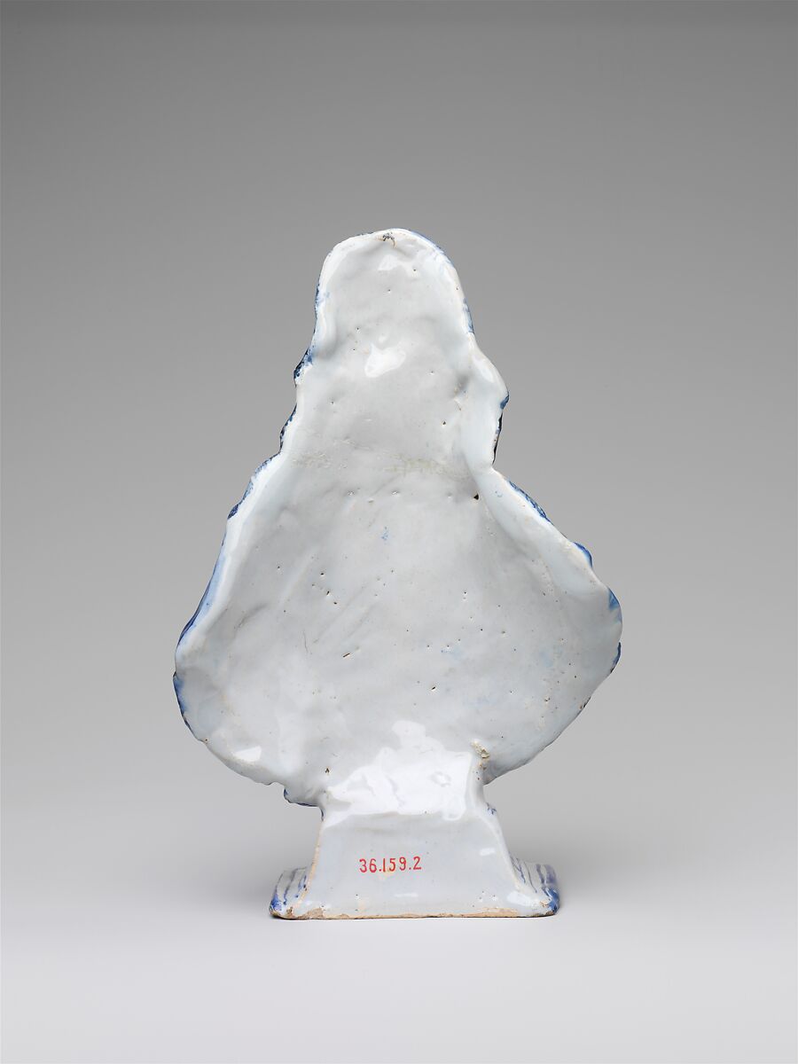 Charles I, Tin-glazed earthenware (delftware), British, Lambeth