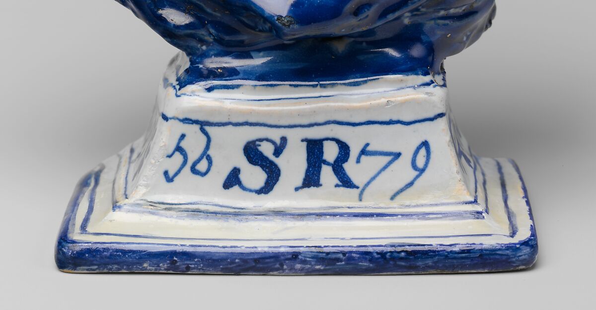 Charles I, Tin-glazed earthenware (delftware), British, Lambeth