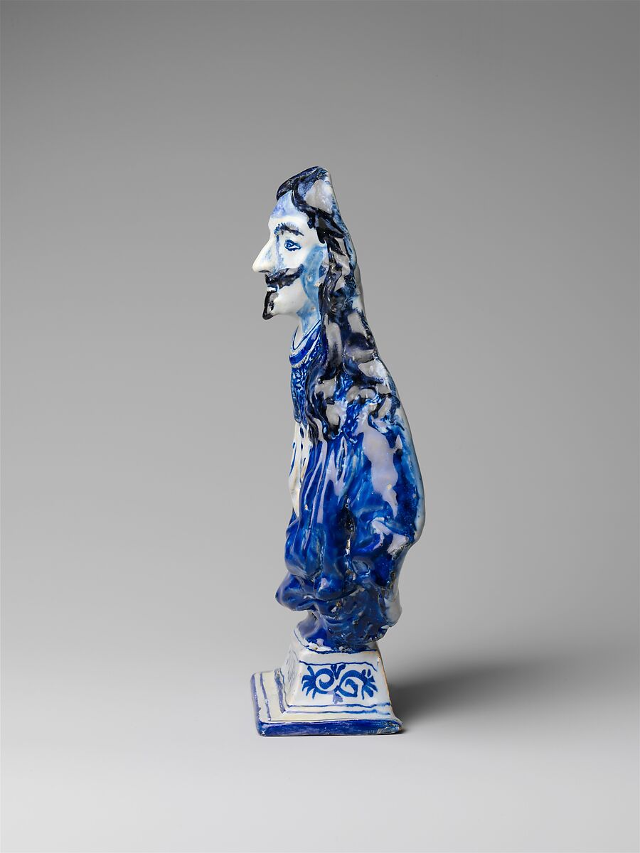 Charles I, Tin-glazed earthenware (delftware), British, Lambeth