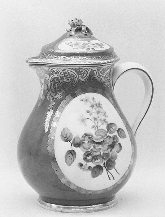 Hot milk jug (part of a service), Sèvres Manufactory (French, 1740–present), Soft-paste porcelain, French, Sèvres 