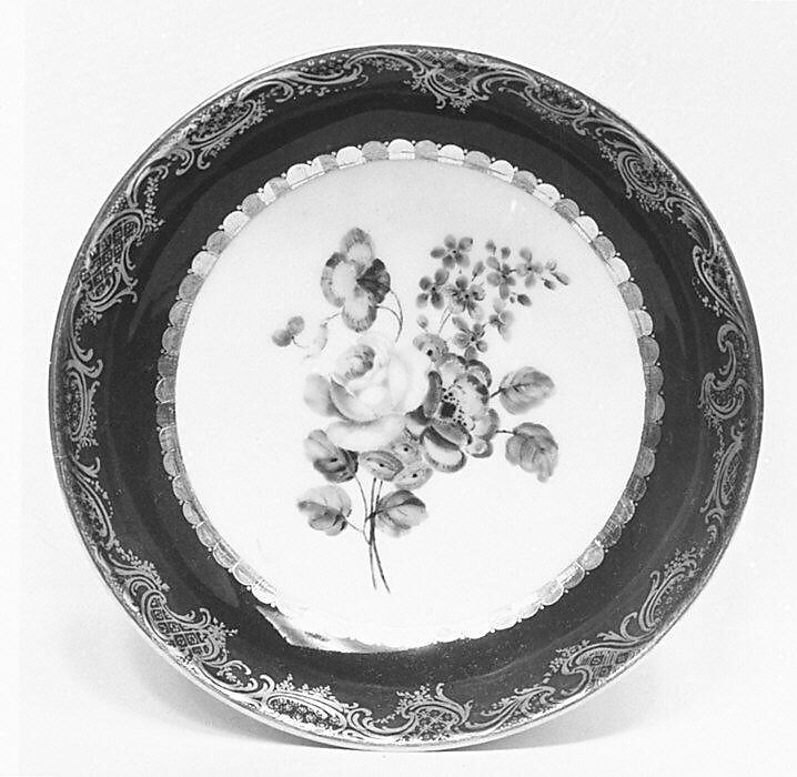 Saucer (part of a service), Sèvres Manufactory (French, 1740–present), Soft-paste porcelain, French, Sèvres 