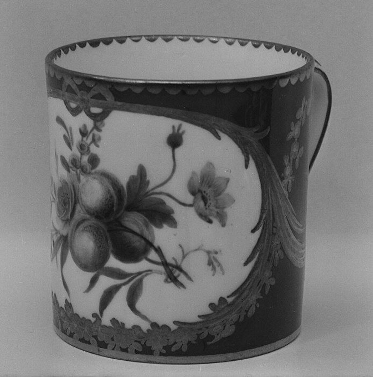 Cup (gobelet litron) (one of nine) (part of a service), Sèvres Manufactory (French, 1740–present), Soft-paste porcelain, French, Sèvres 