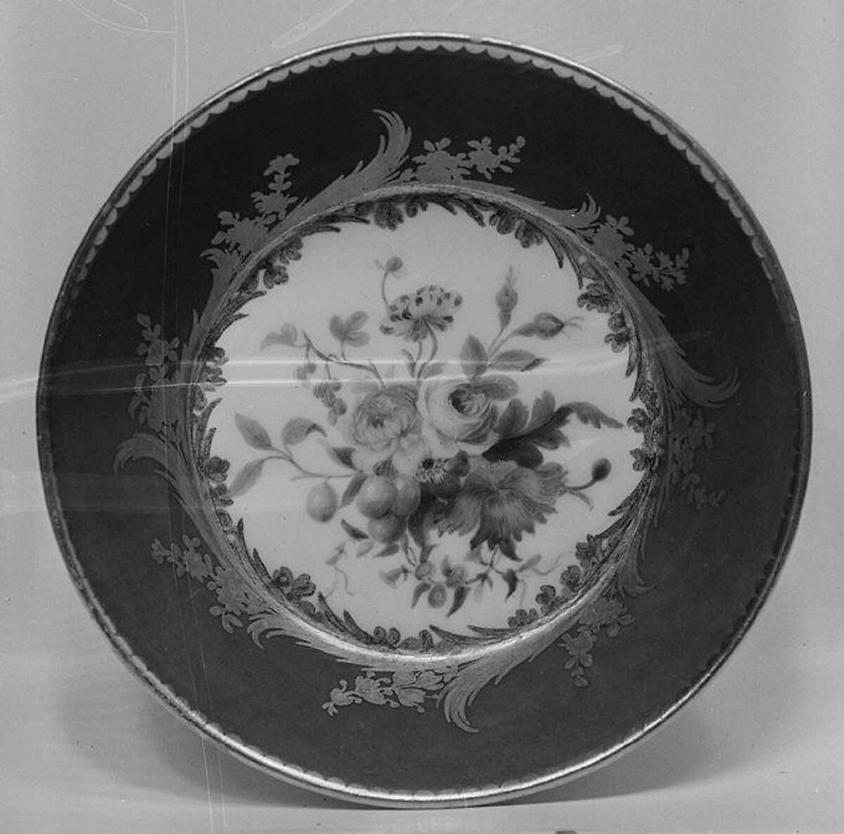 Saucer (one of nine) (part of a service), Sèvres Manufactory (French, 1740–present), Soft-paste porcelain, French, Sèvres 