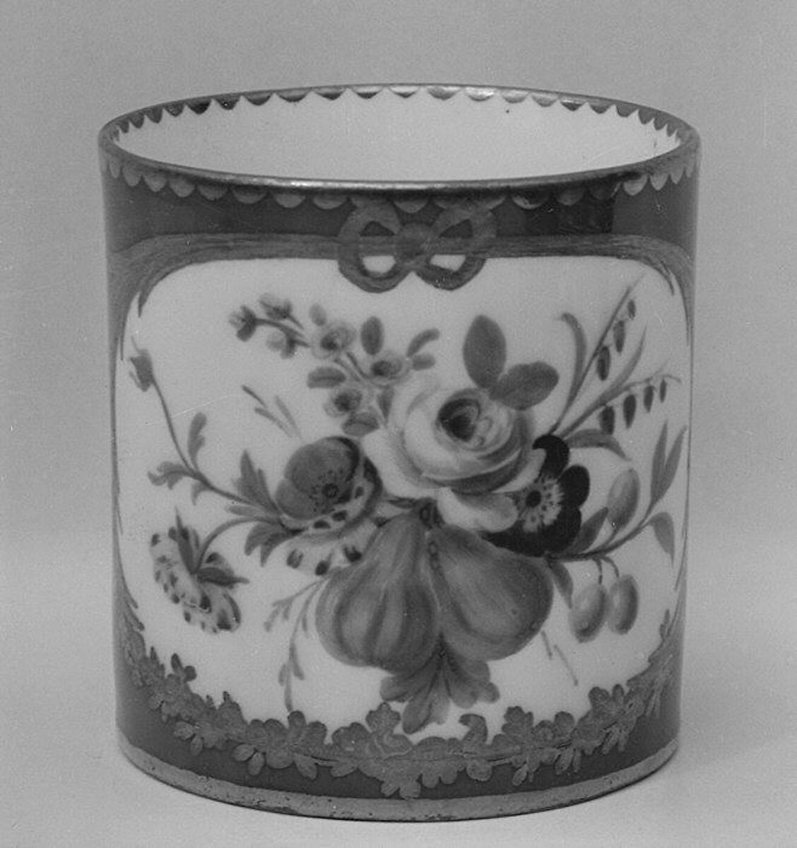 Cup (gobelet litron) (one of nine) (part of a service), Sèvres Manufactory (French, 1740–present), Soft-paste porcelain, French, Sèvres 