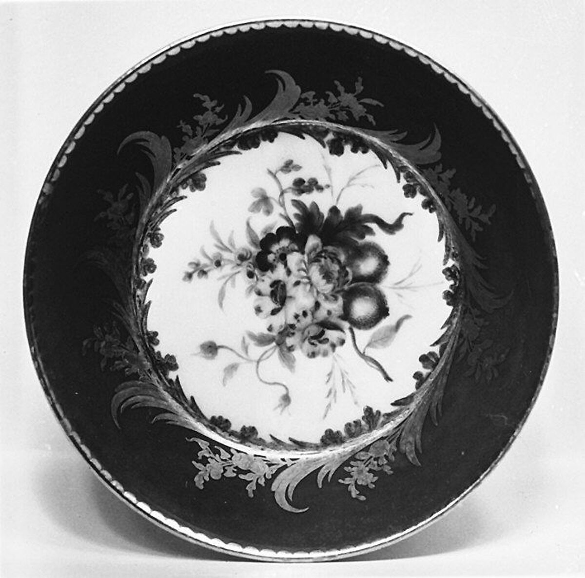 Saucer (one of nine) (part of a service), Sèvres Manufactory (French, 1740–present), Soft-paste porcelain, French, Sèvres 