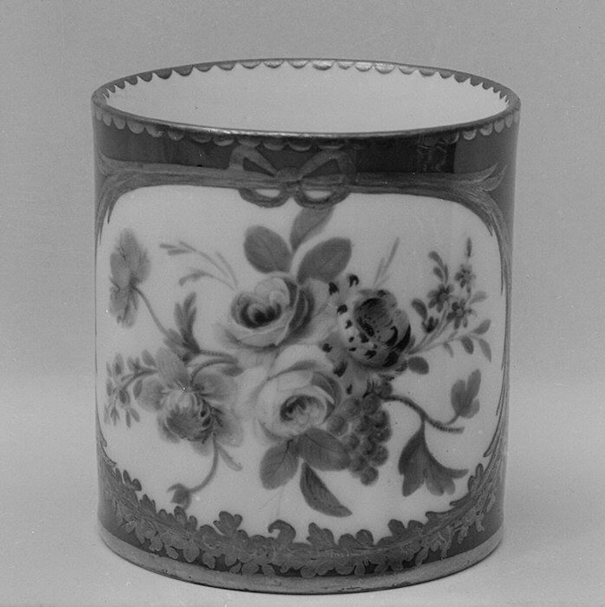 Cup (gobelet litron) (one of nine) (part of a service), Sèvres Manufactory (French, 1740–present), Soft-paste porcelain, French, Sèvres 