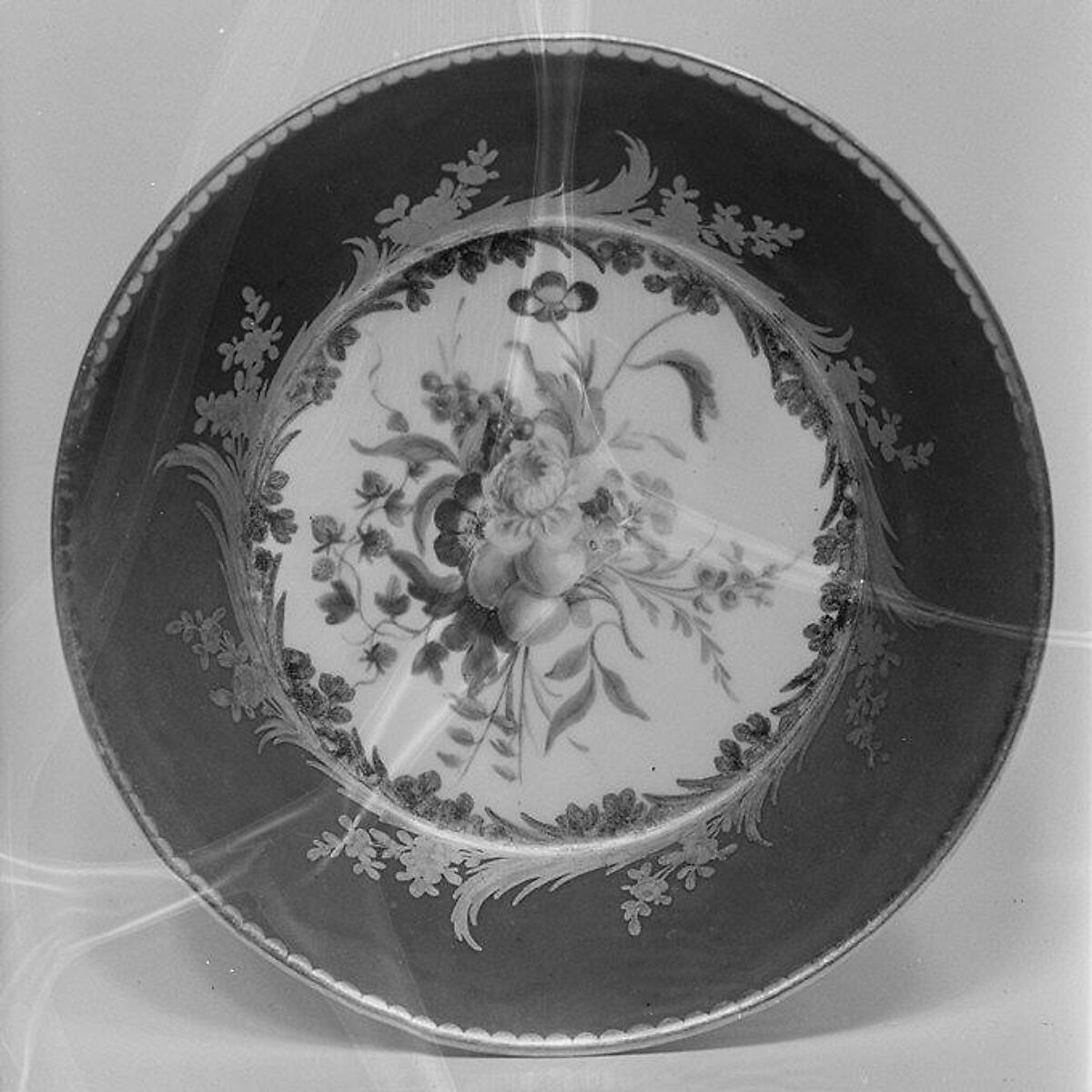 Saucer (one of nine) (part of a service), Sèvres Manufactory (French, 1740–present), Soft-paste porcelain, French, Sèvres 