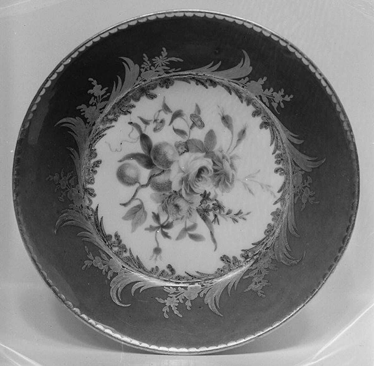 Saucer (one of nine) (part of a service), Sèvres Manufactory (French, 1740–present), Soft-paste porcelain, French, Sèvres 