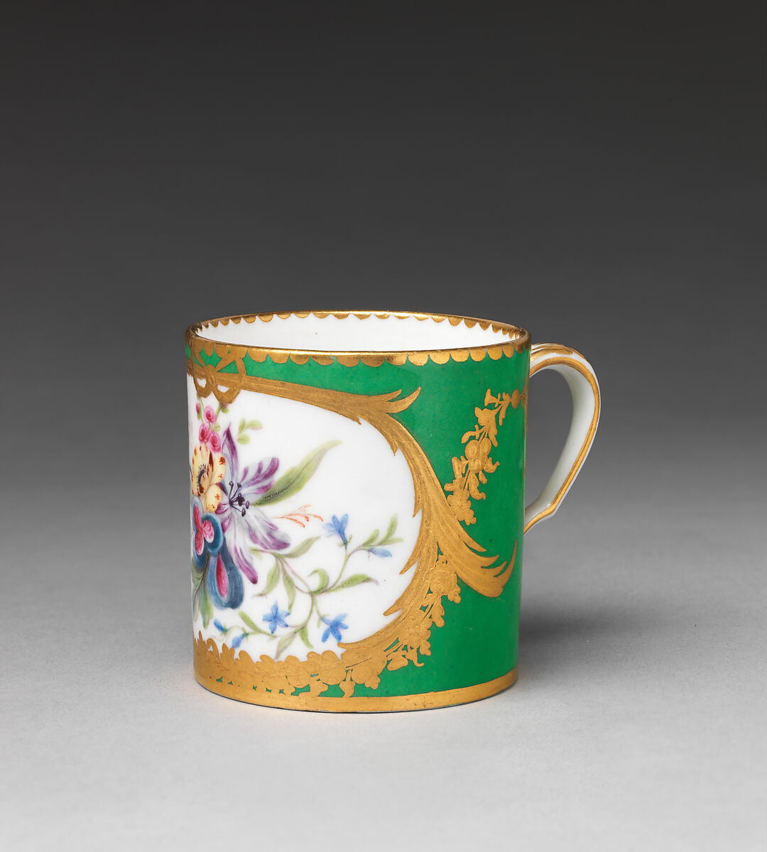 Cup (gobelet litron) (one of nine) (part of a service), Sèvres Manufactory (French, 1740–present), Soft-paste porcelain, French, Sèvres 