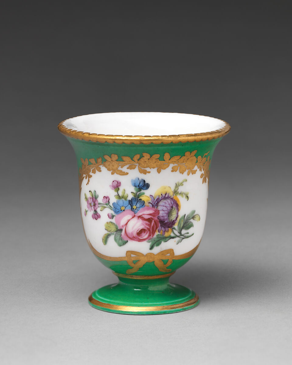 Ice cream cup (tasse à glace) (one of thirty-one) (part of a service), Sèvres Manufactory (French, 1740–present), Soft-paste porcelain, French, Sèvres 