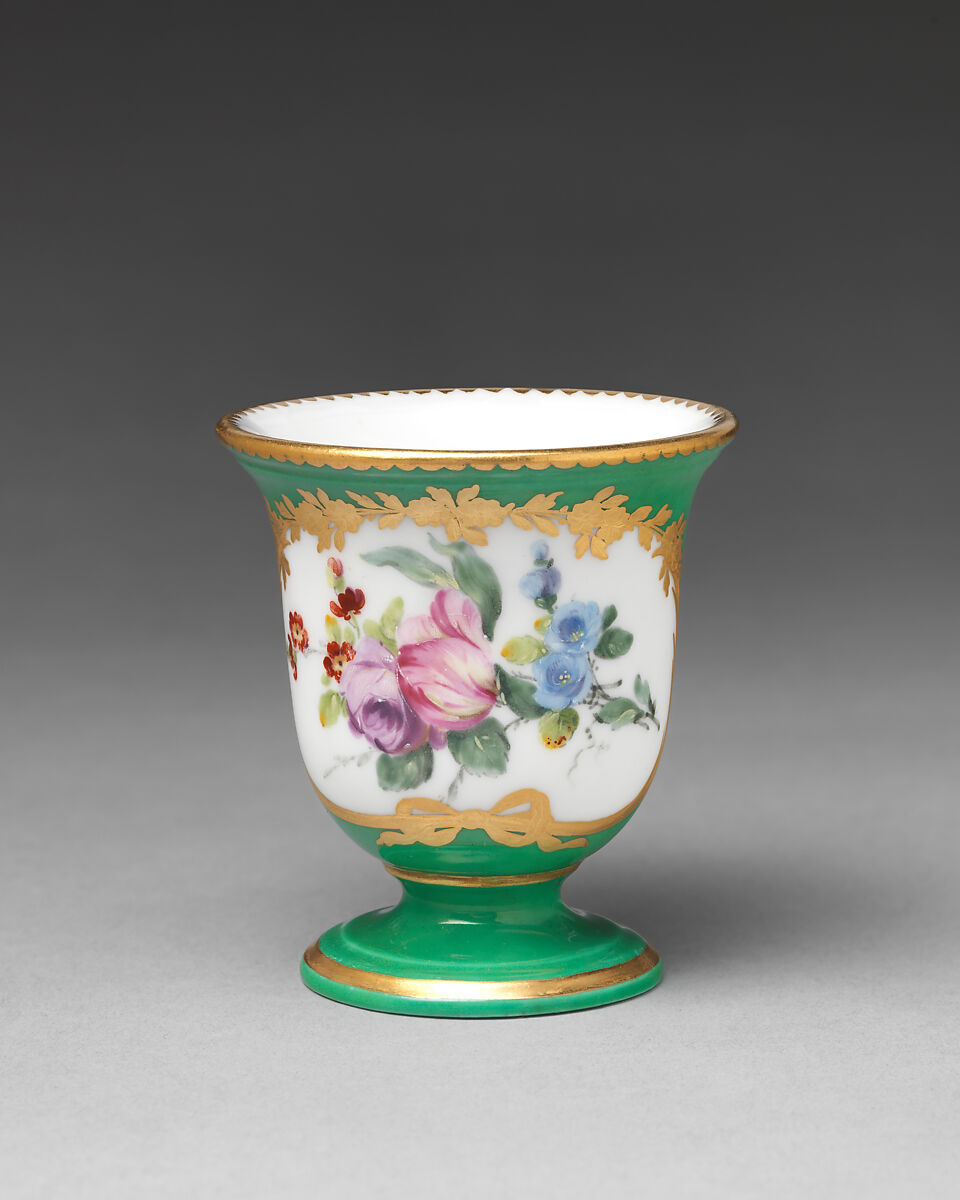 Ice cream cup (tasse à glace) (one of thirty-one) (part of a service), Sèvres Manufactory (French, 1740–present), Soft-paste porcelain, French, Sèvres 