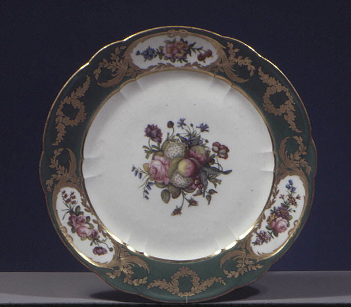 Plate (part of a service), Sèvres Manufactory (French, 1740–present), Soft-paste porcelain, French, Sèvres 