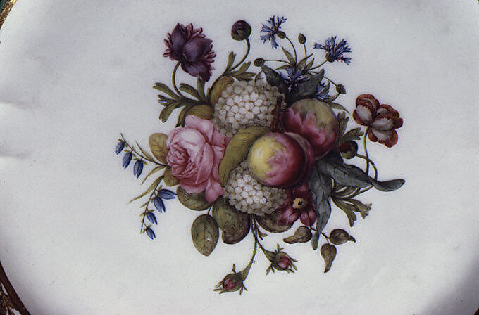 Plate (part of a service), Sèvres Manufactory (French, 1740–present), Soft-paste porcelain, French, Sèvres