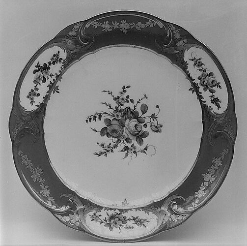 Plate (assiette à palmes) (1 of 102) (part of a service)