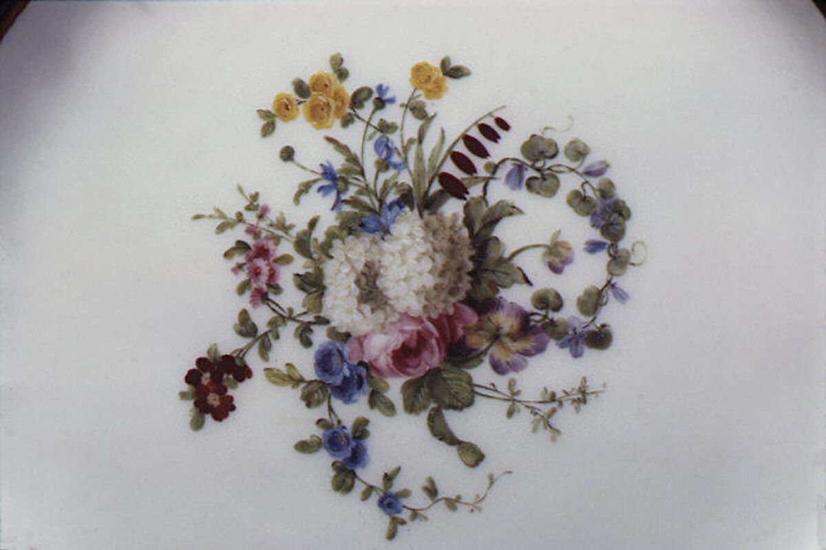 Plate (assiette à palmes) (1 of 102) (part of a service), Sèvres Manufactory (French, 1740–present), Soft-paste porcelain, French, Sèvres