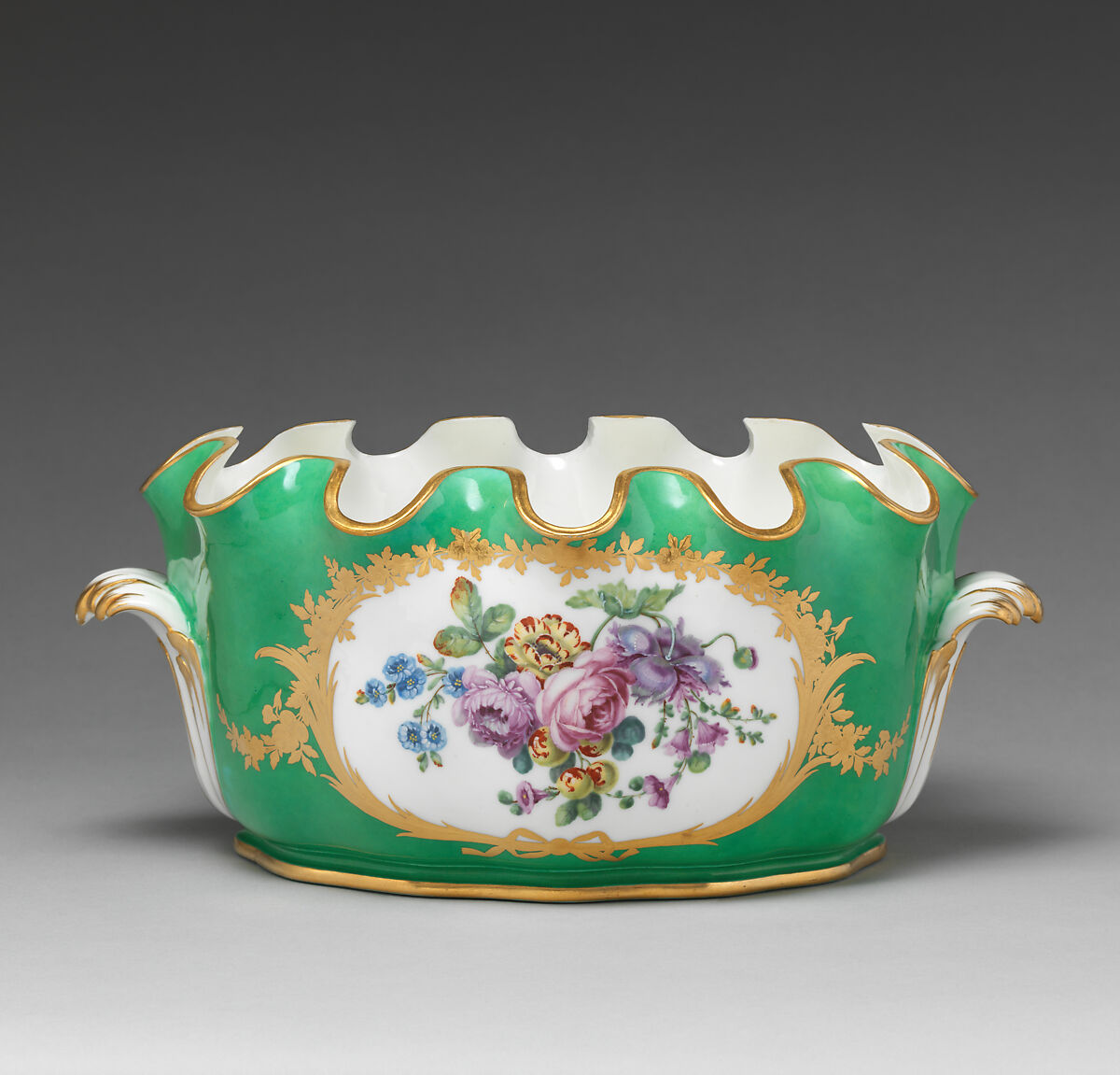 Monteith (Seau crennelé) (part of a service), Sèvres Manufactory (French, 1740–present), Soft-paste porcelain, French, Sèvres 