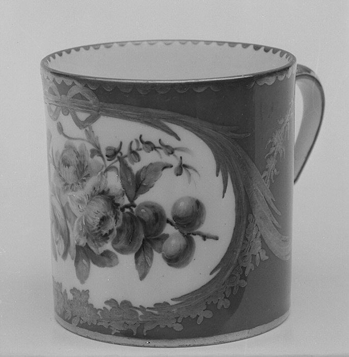 Cup (gobelet litron) (one of nine) (part of a a service), Sèvres Manufactory (French, 1740–present), Soft-paste porcelain, French, Sèvres 