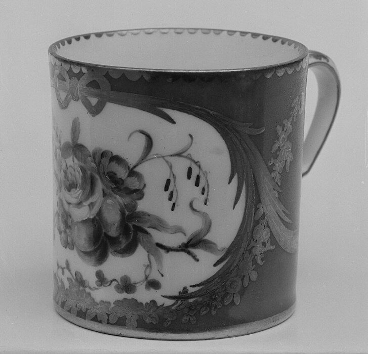 Cup (gobelet litron) (one of nine) (part of a a service), Sèvres Manufactory (French, 1740–present), Soft-paste porcelain, French, Sèvres 