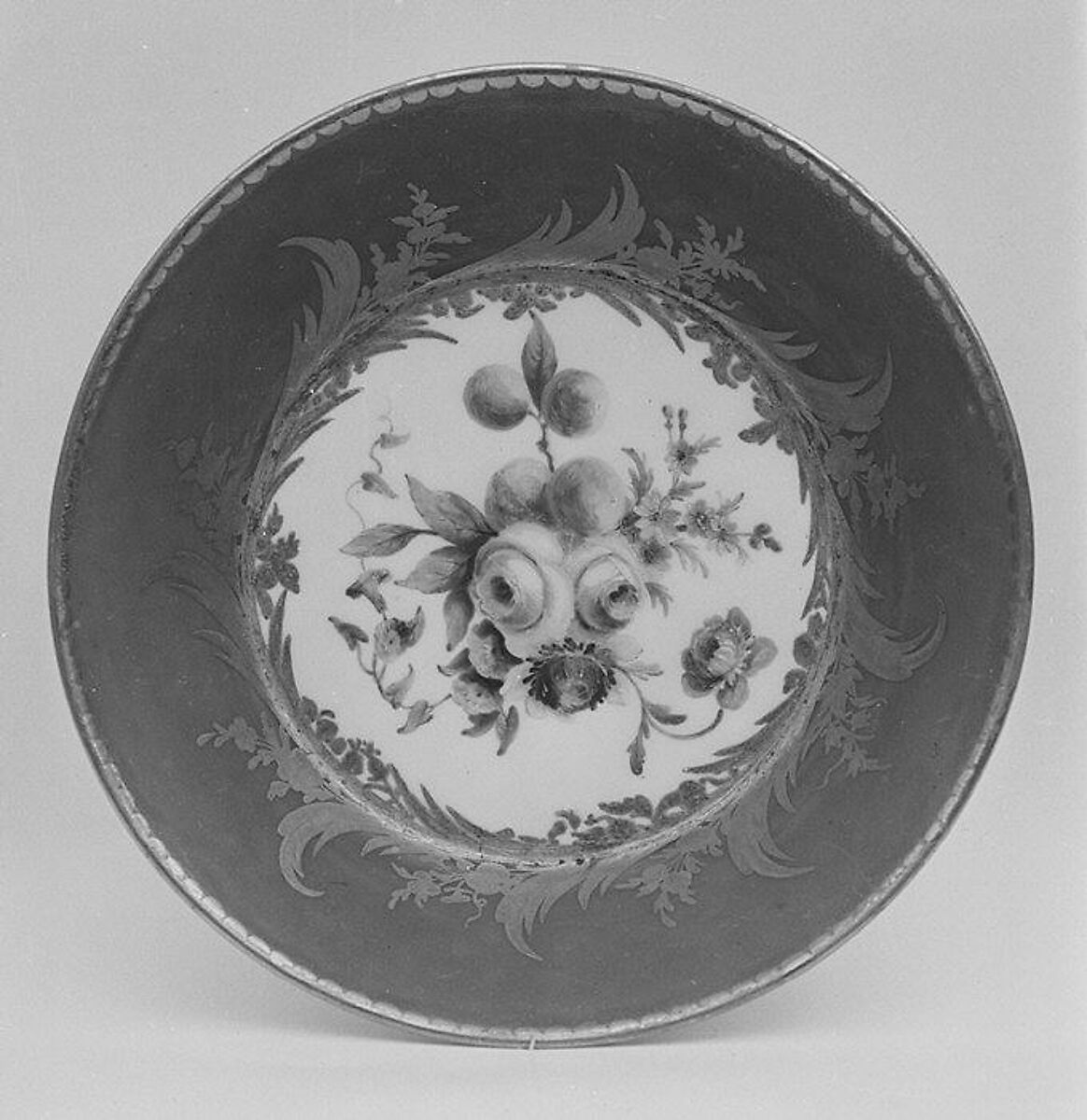 Saucer (one of nine) (part of a service), Sèvres Manufactory (French, 1740–present), Soft-paste porcelain, French, Sèvres 