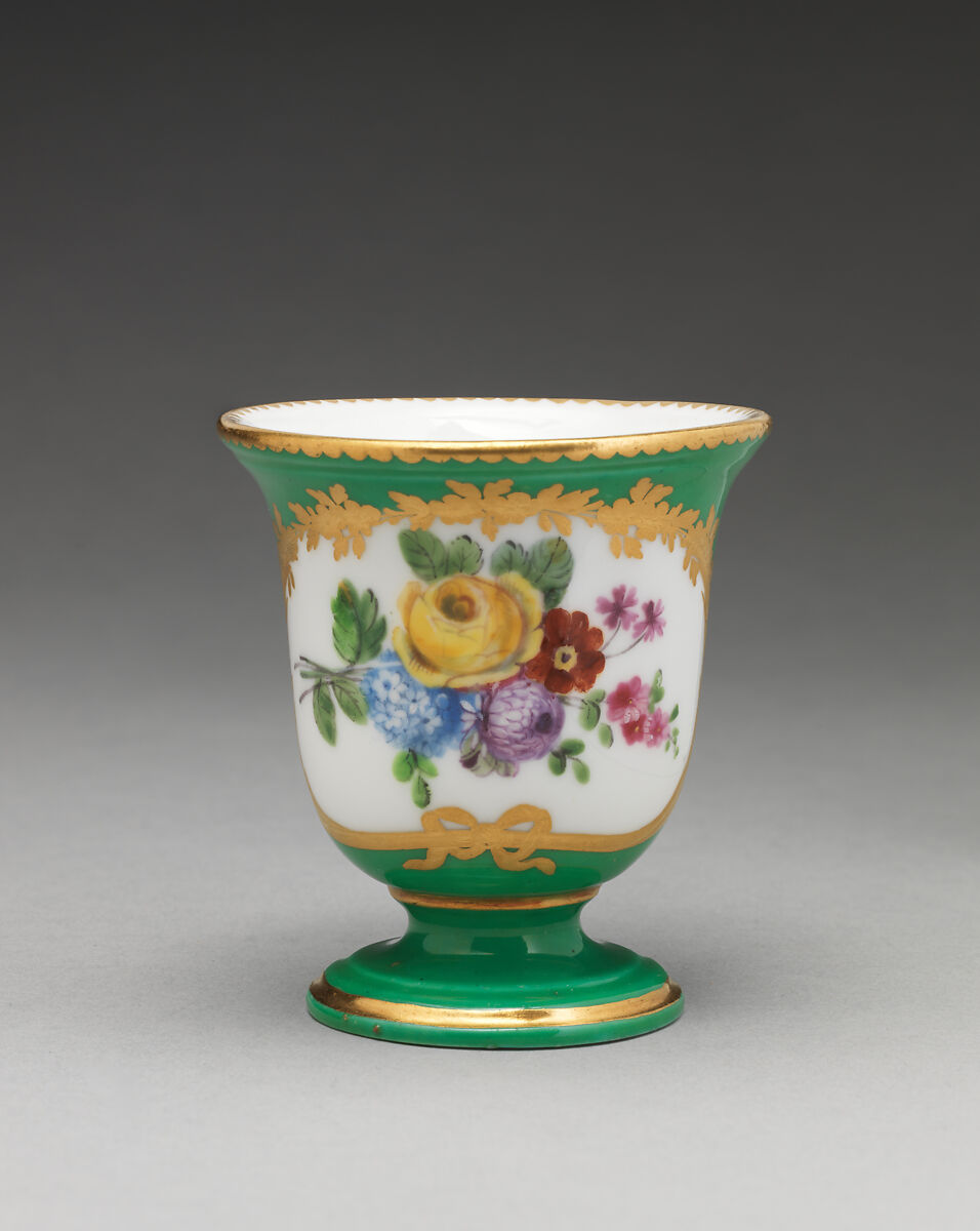 Ice cream cup (Tasse à glace) (part of a service), Sèvres Manufactory (French, 1740–present), Soft-paste porcelain, French, Sèvres