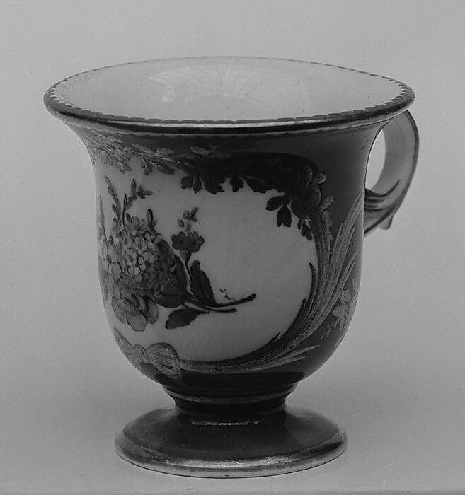 Ice cream cup (Tasse à glace) (part of a service), Sèvres Manufactory (French, 1740–present), Soft-paste porcelain, French, Sèvres