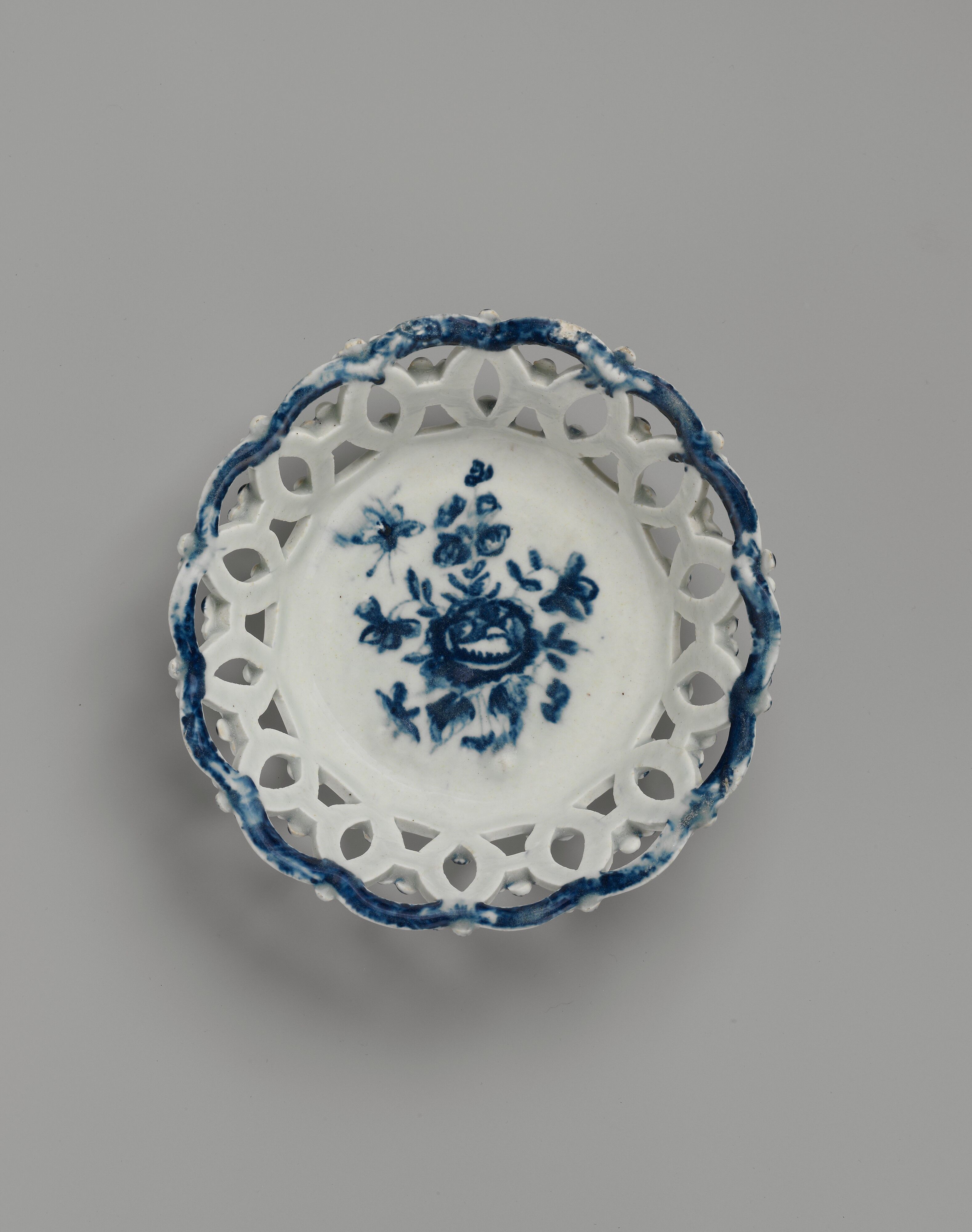 Manufactured by American China Manufactory - Openwork fruit basket