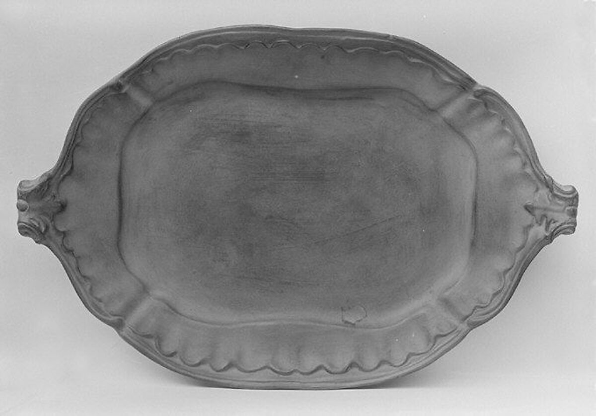 Soup tureen with cover and tray, Terracotta, French, Sceaux