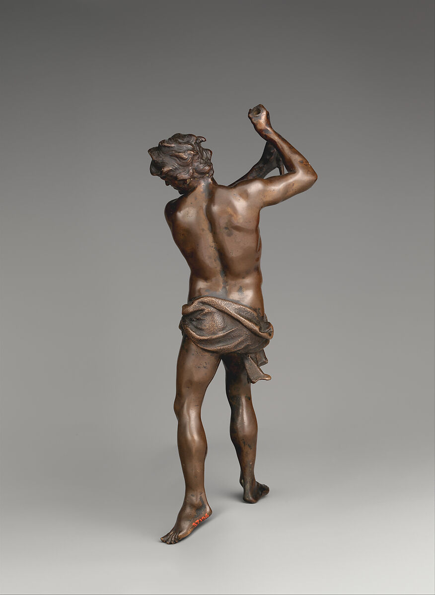 Flagellator, After a model by Alessandro Algardi (Italian, Bologna 1598–1654 Rome), Bronze, Italian, Rome