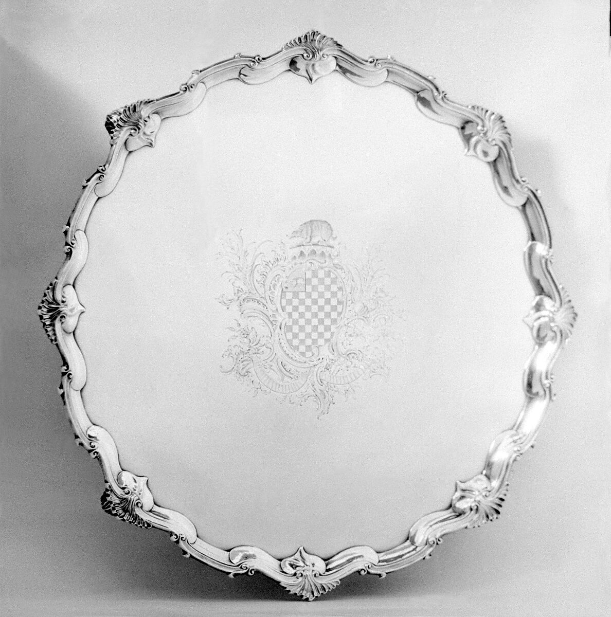 Salver, John Carter II (active 1768–1777), Silver, British, London 