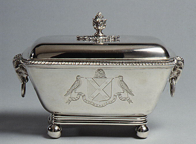 Pair of vegetable dishes, Probably by William Simons (active 1776–after 1805), Silver, British, London 