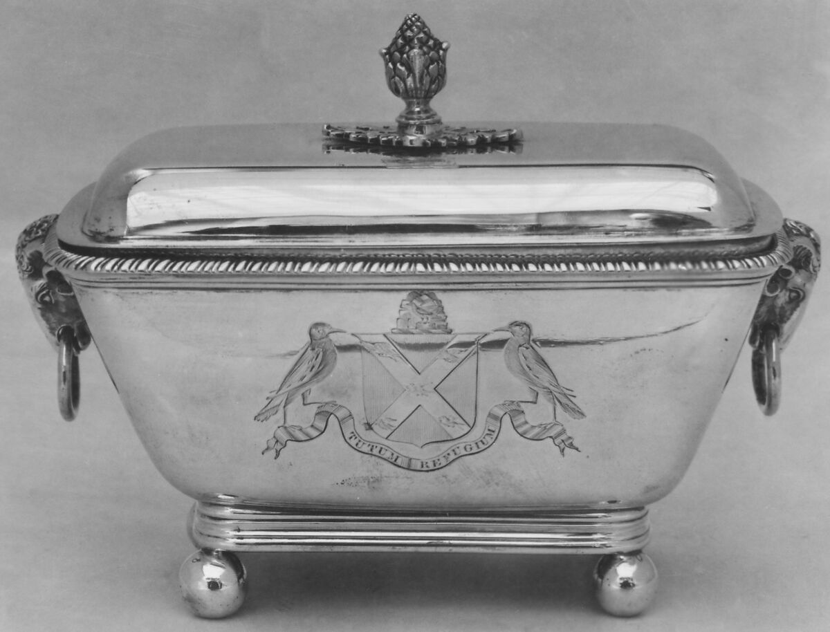 Pair of vegetable dishes, Probably by William Simons (active 1776–after 1805), Silver, British, London