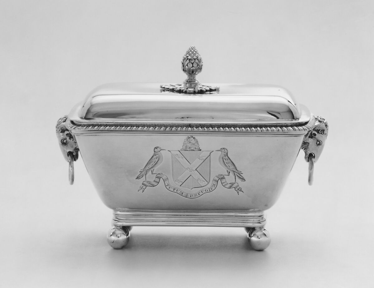 Pair of vegetable dishes, Probably by William Simons (active 1776–after 1805), Silver, British, London