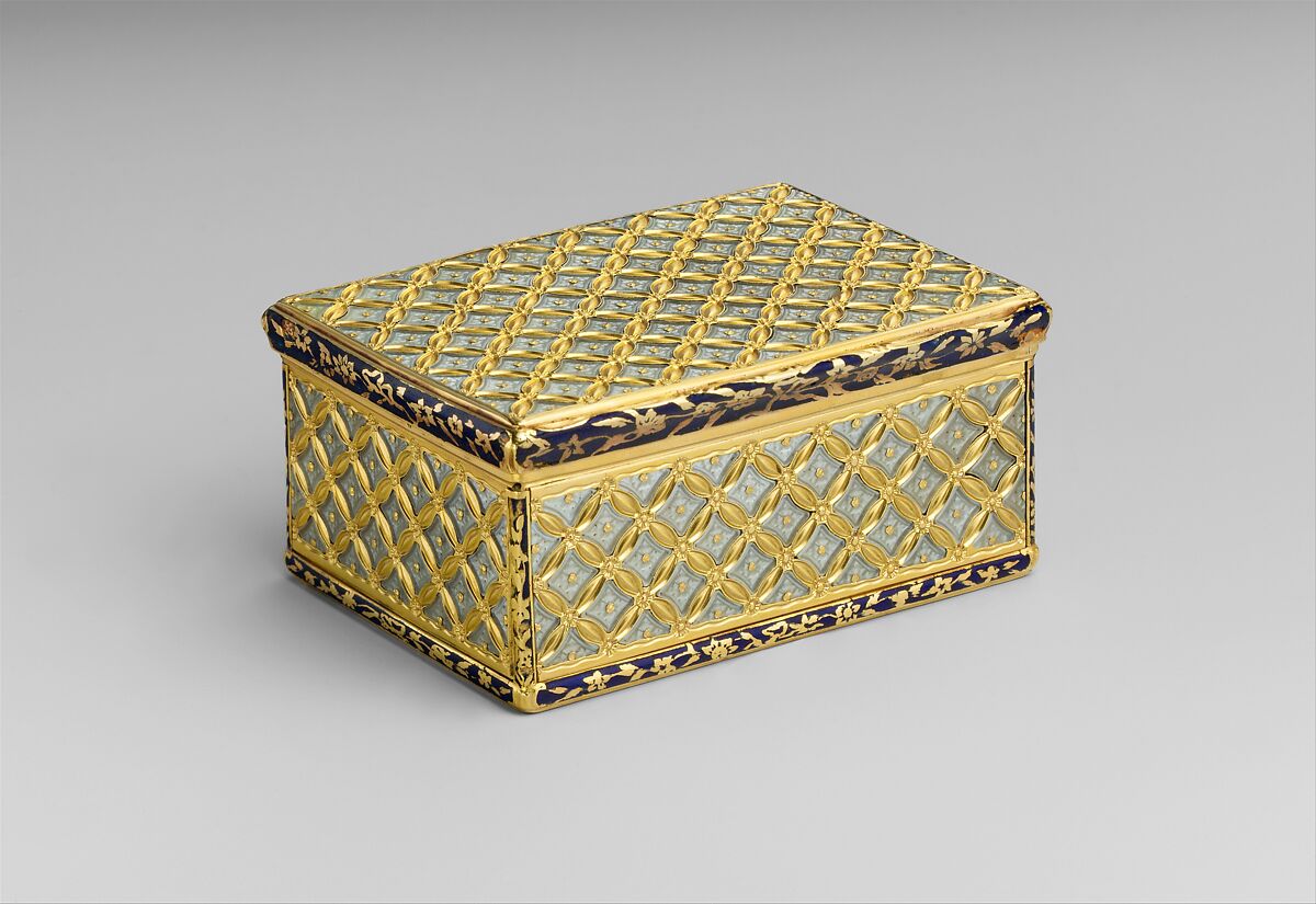 Box, Jean Ducrollay (French, born 1709, master 1734, recorded 1760), Gold, mother-of-pearl, enamel, French, Paris 