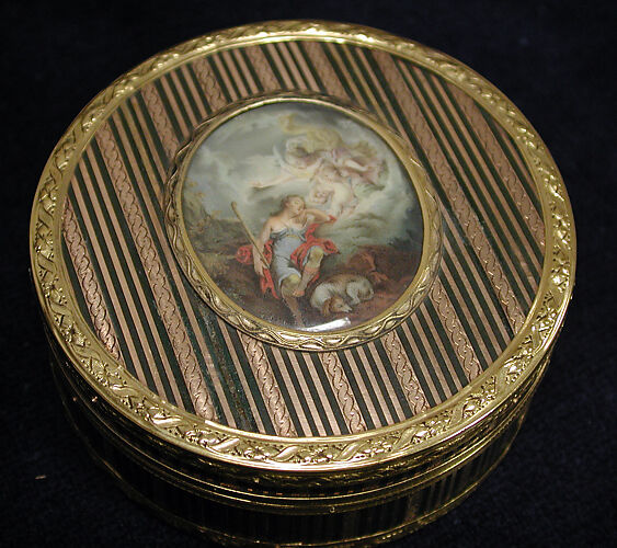 Snuffbox with miniature of sleeping Endymion and Selene