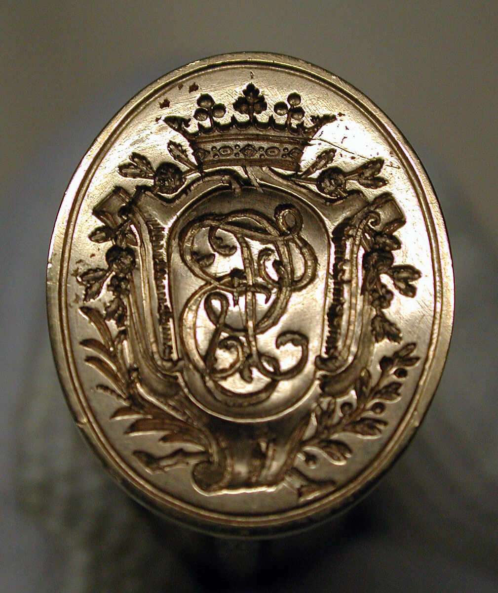 Sealing wax case (étui), Gold, French, Paris