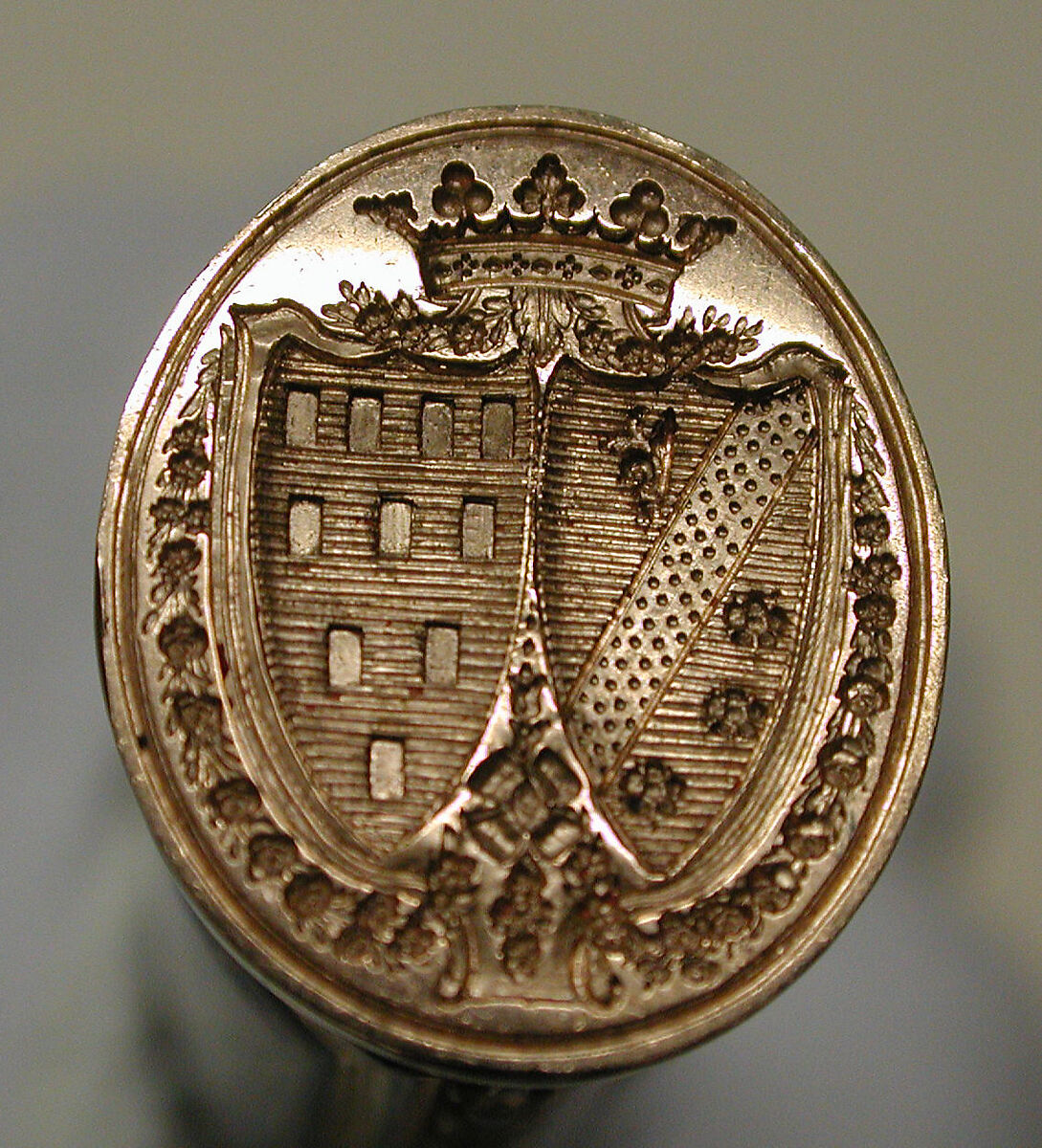 Sealing wax case (étui), Georges-Antoine Croze (master 1777, active 1790), Gold, enamel, French, Paris